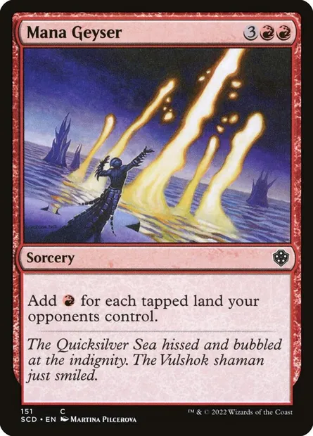 Mana Geyser, Magic card SCD 151 — Starter Commander Decks set