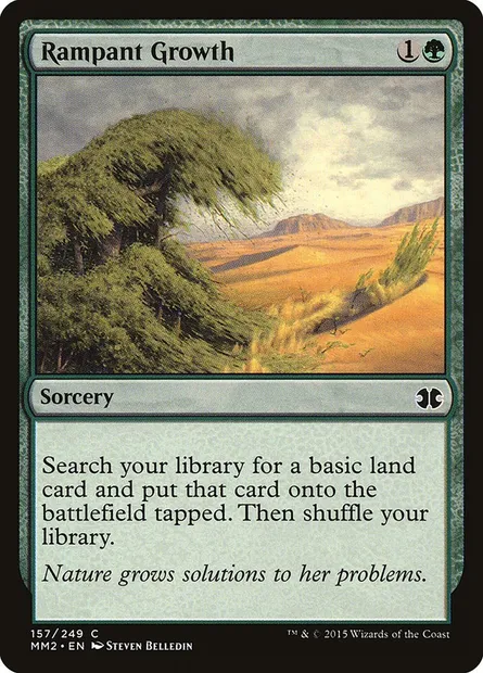 Rampant Growth, Magic card MM2 157 — Modern Masters 2015 set