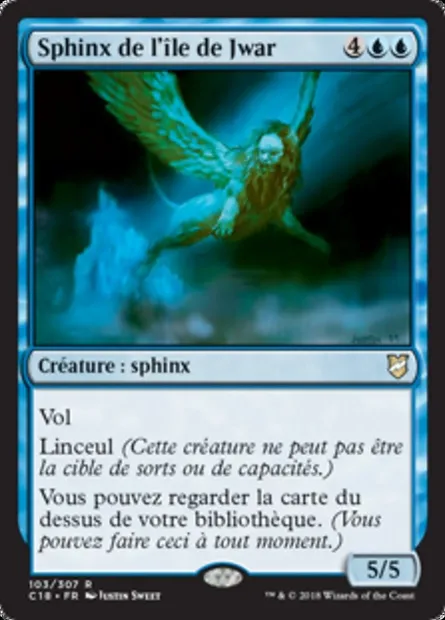 Sphinx de l'île de Jwar, carte Magic C18 103 — extension Commander 2018