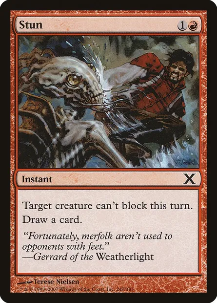Stun, Magic card 10E 240 — Tenth Edition set