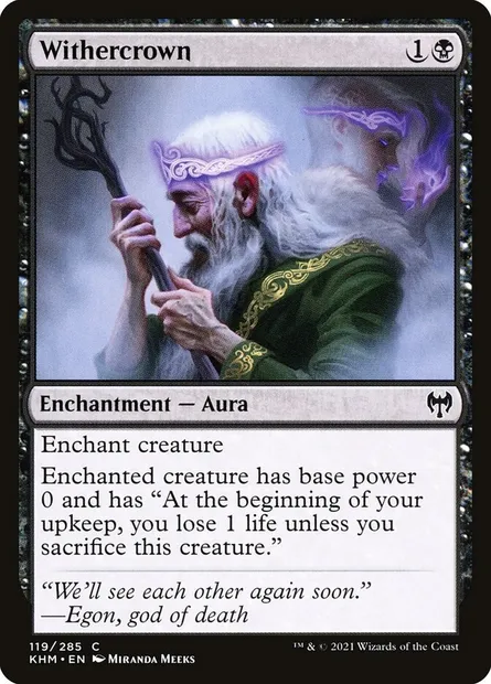 Withercrown, Magic card KHM 119 — Kaldheim set