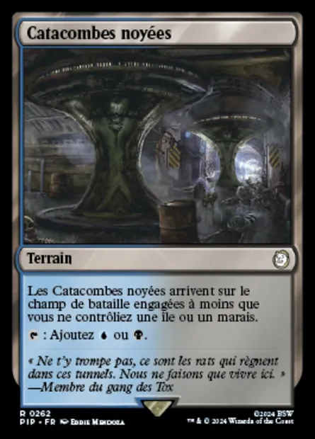 Catacombes noyées, carte Magic PIP 262 — extension Fallout