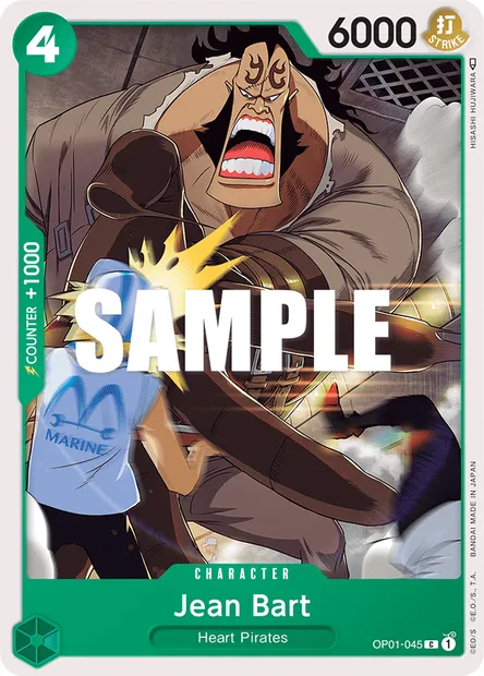 Jean Bart, carte One Piece OP01-045 — extension ROMANCE DAWN