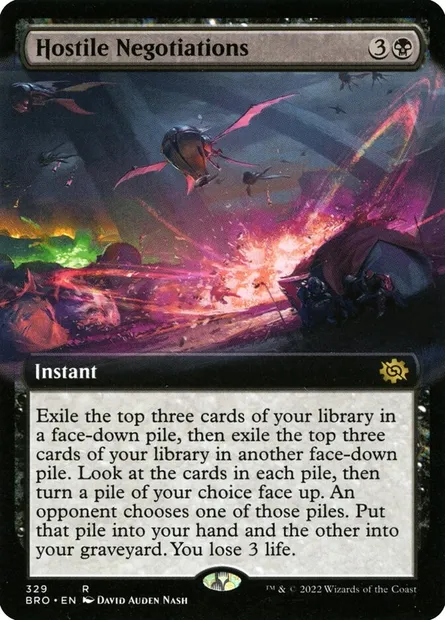 Hostile Negotiations, Magic card BRO 329 — The Brothers' War set