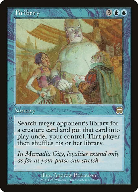 Bribery, Magic card MMQ 62 — Mercadian Masques set