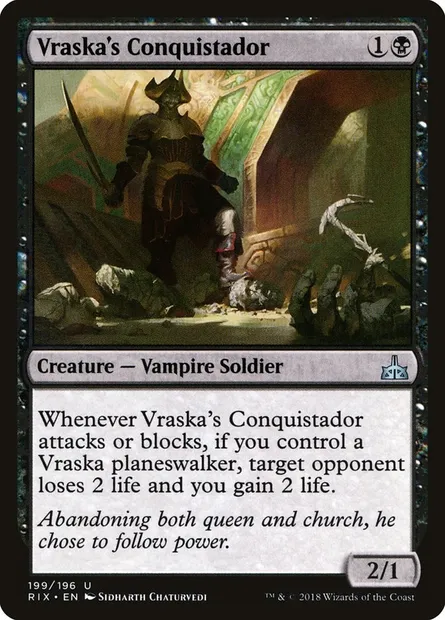 Vraska's Conquistador, Magic card RIX 199 — Rivals of Ixalan set