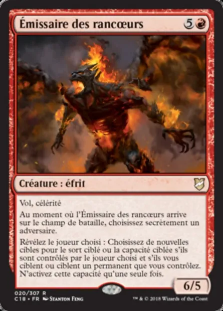 Émissaire des rancœurs, carte Magic C18 20 — extension Commander 2018