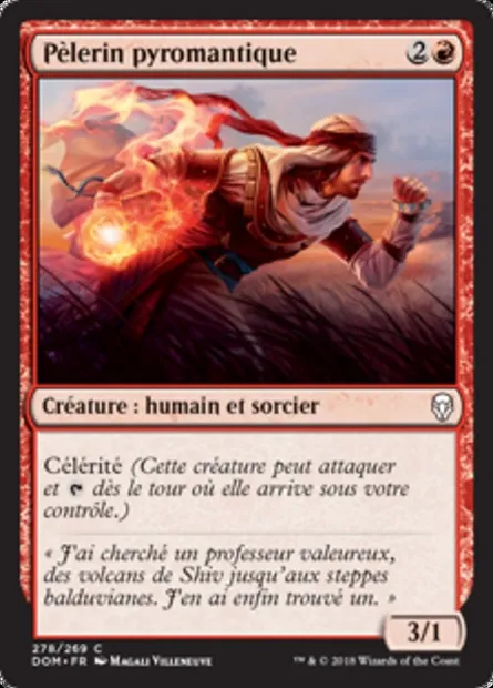 Pèlerin pyromantique, carte Magic DOM 278 — extension Dominaria