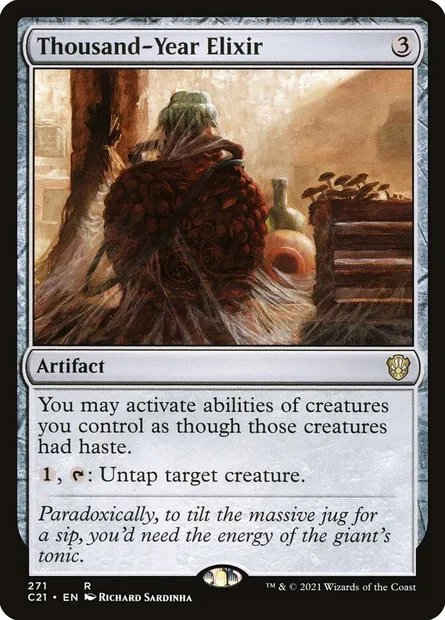 Thousand-Year Elixir, Magic card C21 271 — Commander 2021 set