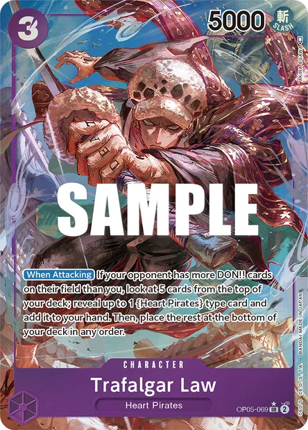 Trafalgar Law, One Piece card OP05-069 — AWAKENING OF THE NEW ERA set