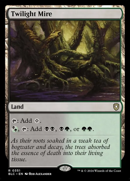 Twilight Mire, Magic card BLC 351 — Bloomburrow Commander set