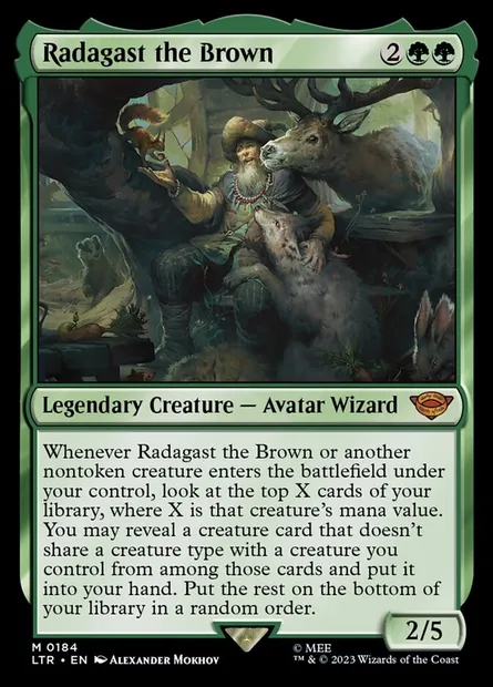 Radagast the Brown, Magic card LTR 184 — The Lord of the Rings: Tales of Middle-earth set