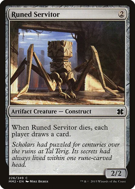 Runed Servitor, Magic card MM2 226 — Modern Masters 2015 set