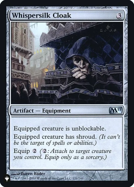 Whispersilk Cloak, Magic card PLST M11-221 — The List set