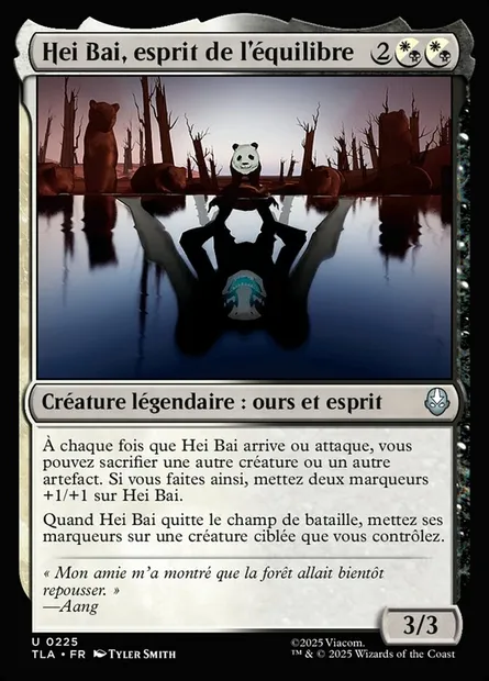 Hei Bai, esprit de l'équilibre, carte Magic TLA 225 — extension Avatar: The Last Airbender