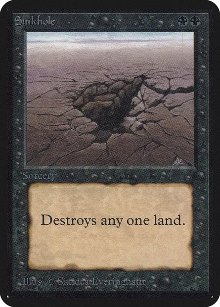 Sinkhole, Magic card LEA 129 — Limited Edition Alpha set