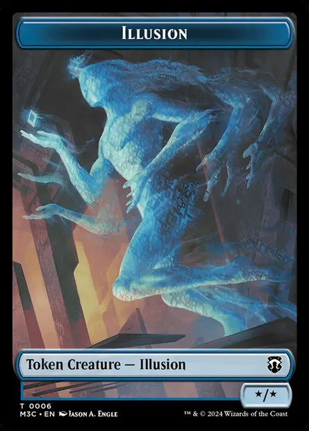 Illusion, carte Magic TM3C 6 — extension Modern Horizons 3 Commander Tokens