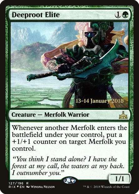 Deeproot Elite, Magic card PRIX 127s — Rivals of Ixalan Promos set