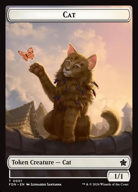 Cat, Magic card TFDN 1 — Foundations Tokens set
