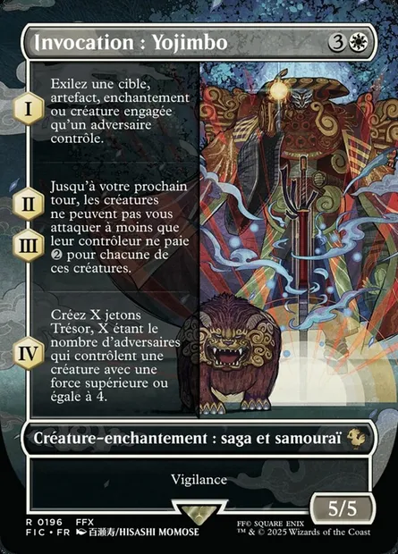 Invocation : Yojimbo, carte Magic FIC 196 — extension Final Fantasy Commander