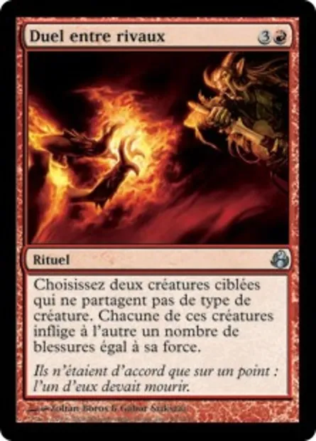 Duel entre rivaux, carte Magic MOR 99 — extension Leveciel