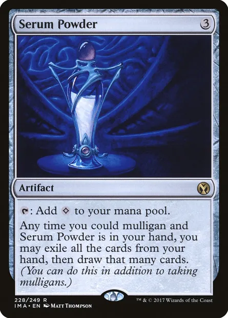 Serum Powder, Magic card IMA 228 — Iconic Masters set