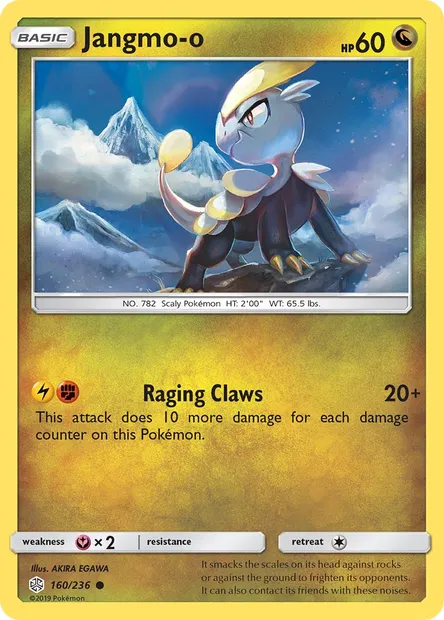 Jangmo-o, Pokémon card CEC 160 — Cosmic Eclipse set