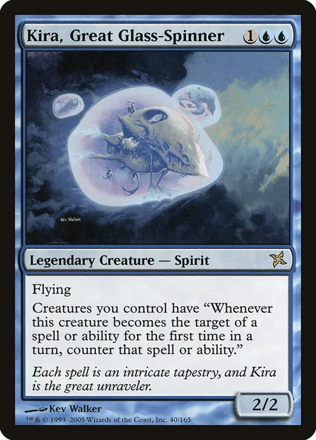 Kira, Great Glass-Spinner, Magic card BOK 40 — Betrayers of Kamigawa set