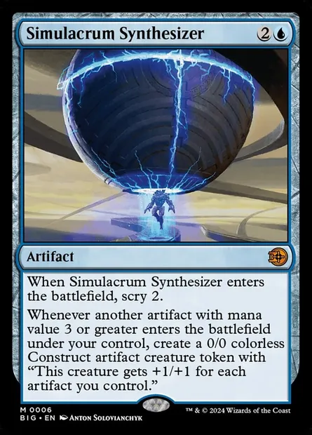 Simulacrum Synthesizer, Magic card BIG 6 — The Big Score set