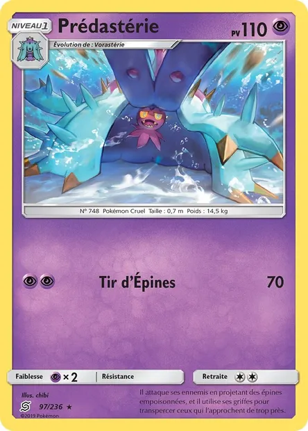 Prédastérie, carte Pokémon UNM 97 — extension Harmonie des Esprits