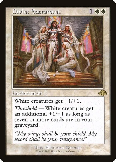 Divine Sacrament, Magic card DMR 262 — Dominaria Remastered set