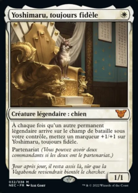 Yoshimaru, toujours fidèle, carte Magic NEC 32 — extension Neon Dynasty Commander
