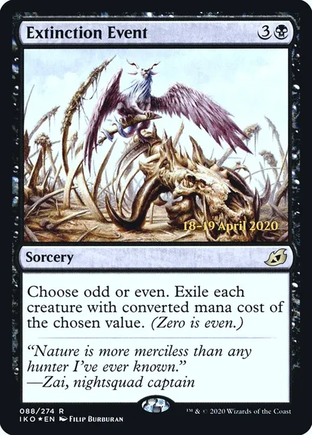 Extinction Event, Magic card PIKO 88s — Ikoria: Lair of Behemoths Promos set