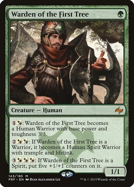 Warden of the First Tree, Magic card FRF 143 — Fate Reforged set
