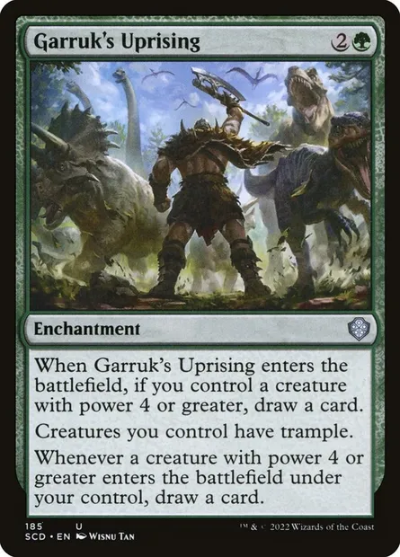 Soulèvement de Garruk, carte Magic SCD 185 — extension Starter Commander Decks