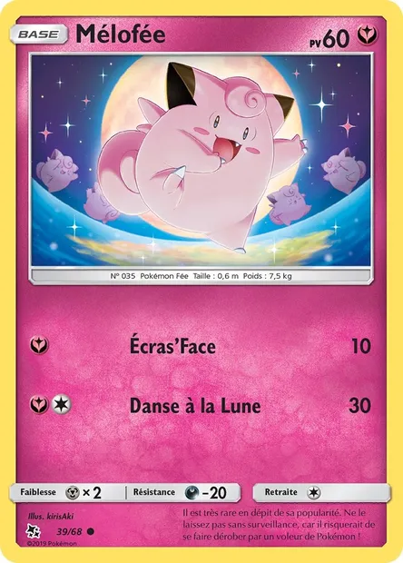 Mélofée, carte Pokémon HIF 39 — extension Destinées Occultes