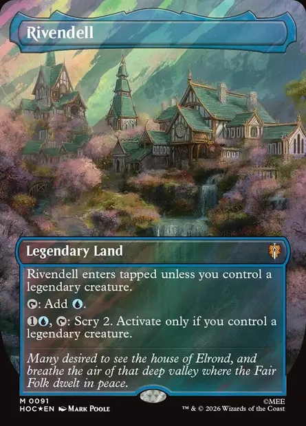 Rivendell, Magic card HOC 91 — The Hobbit Eternal set