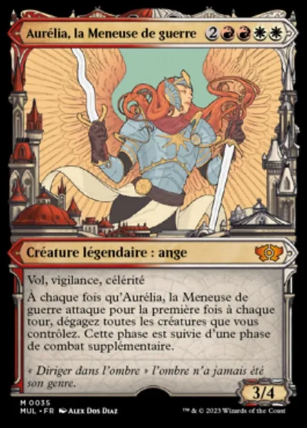 Aurélia, la Meneuse de guerre, carte Magic MUL 35 — extension Multiverse Legends