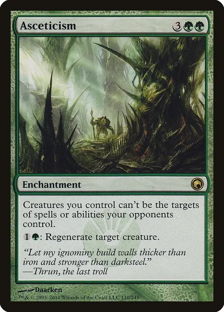 Asceticism, Magic card SOM 110 — Scars of Mirrodin set