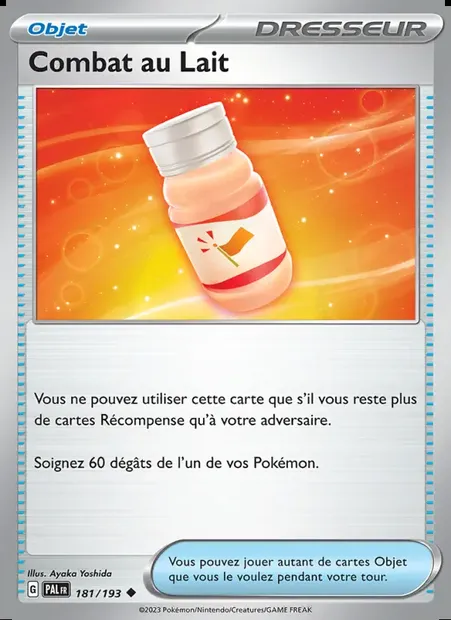 Combat au Lait, carte Pokémon PAL 181 — extension Évolutions à Paldea