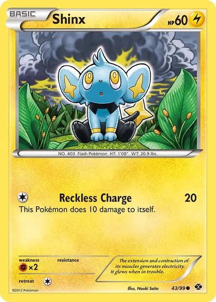 Shinx, Pokémon card NXD 43 — Next Destinies set