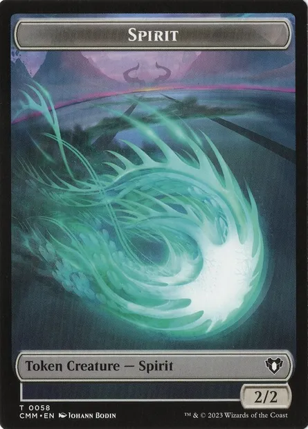 Spirit, Magic card TCMM 58 — Commander Masters Tokens set
