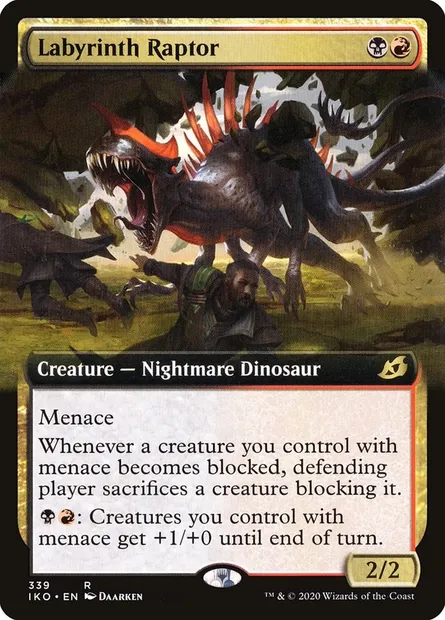 Labyrinth Raptor, Magic card IKO 339 — Ikoria: Lair of Behemoths set