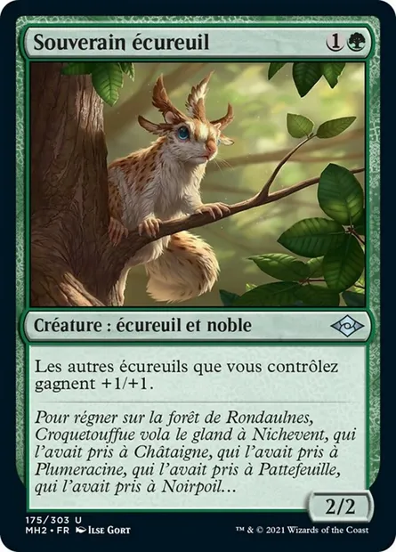 Souverain écureuil, carte Magic MH2 175 — extension Horizons du Modern 2