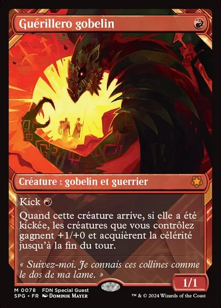 Guérillero gobelin, carte Magic SPG 78 — extension Special Guests