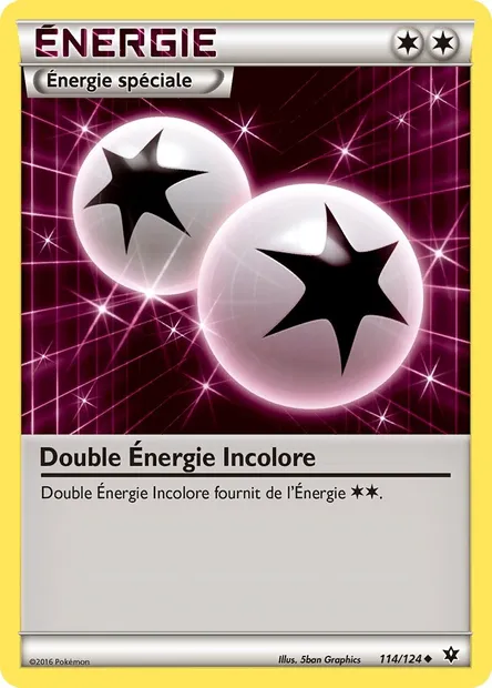 Double Énergie Incolore, carte Pokémon FCO 114 — extension Impact des Destins