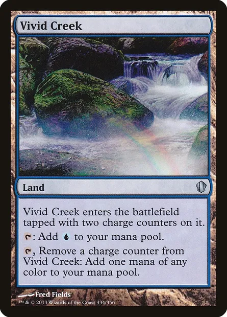 Vivid Creek, Magic card C13 334 — Commander 2013 set