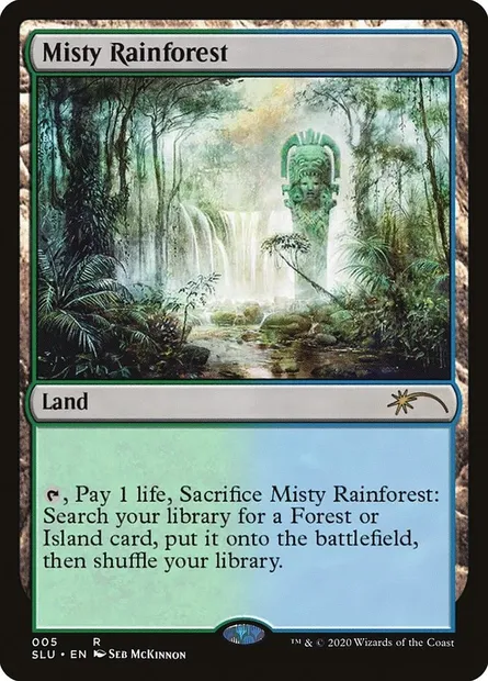 Misty Rainforest, Magic card SLU 5 — Secret Lair: Ultimate Edition set
