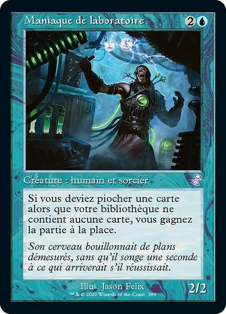Maniaque de laboratoire, carte Magic TSR 309 — extension Spirale Temporelle Remastered