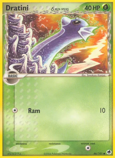 Dratini δ, Pokémon card DF 46 — Dragon Frontiers set